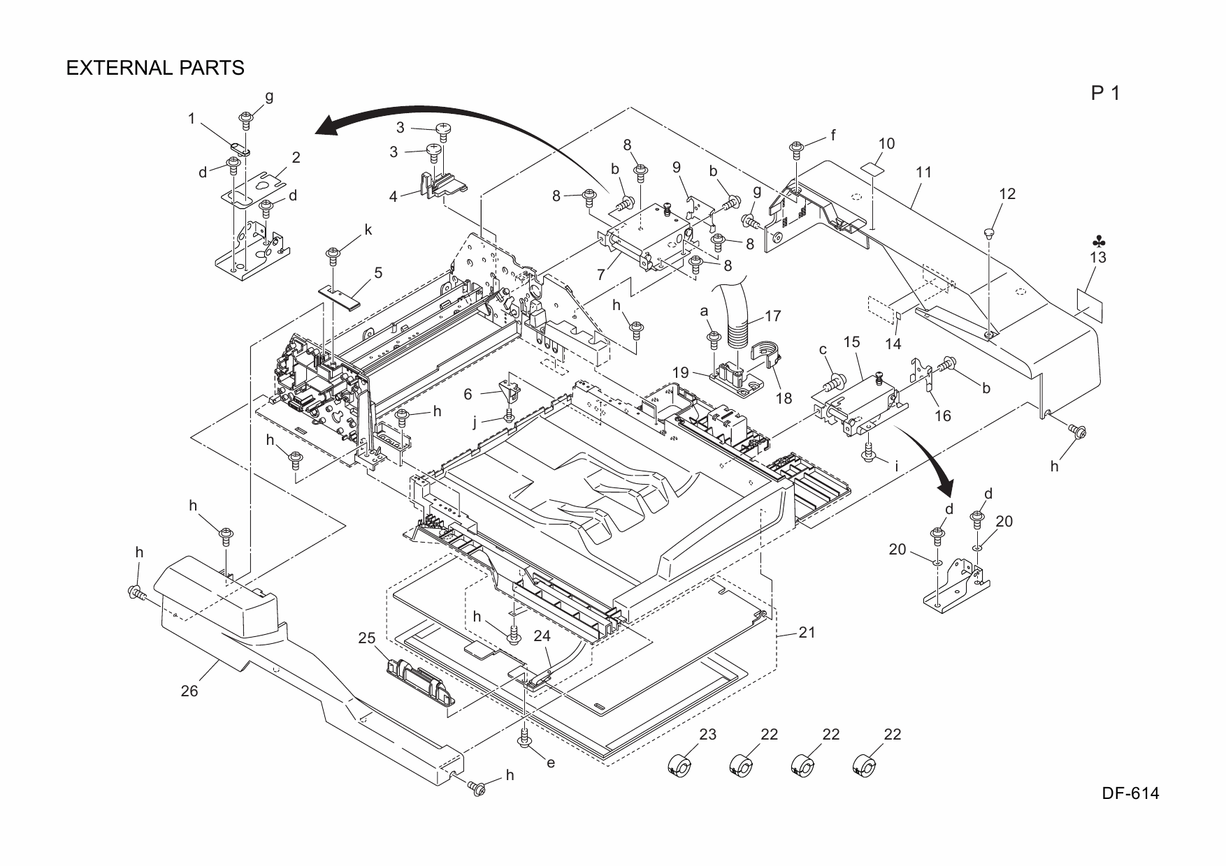 Konica-Minolta Options DF-614 A0R4 Parts Manual-3